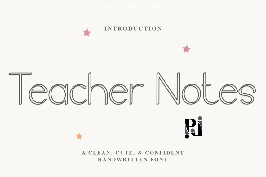 Teacher Notes Yazı Tipi – Görüntü creative asset