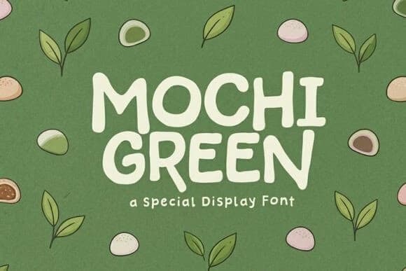 Mochi Yeşil Yazı Tipi – Görüntü creative asset