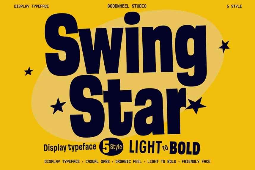 GW Swingstar Font Family – Görüntü creative asset