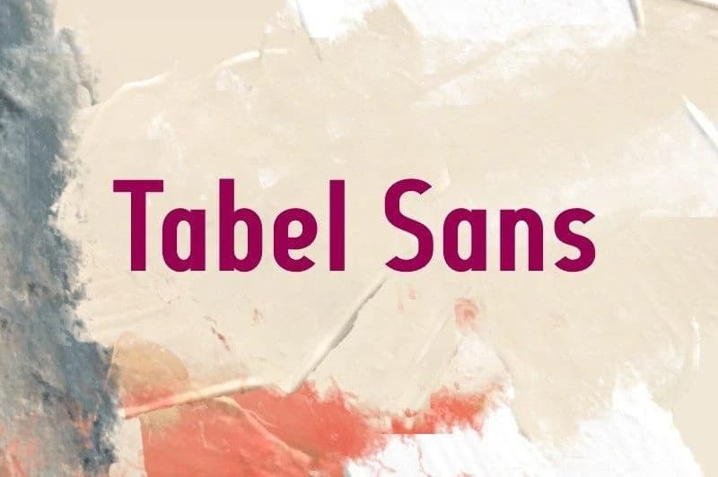 Tabel Sans Font