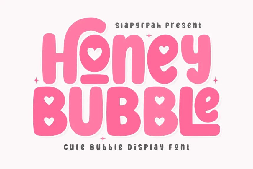 Honey Bubble Font – Görüntü creative asset