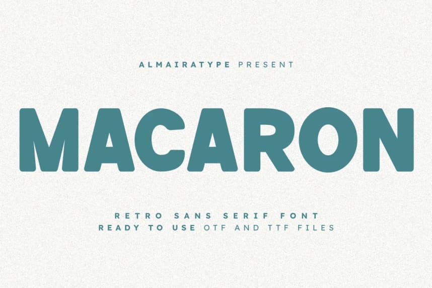 Macaron Yazı Tipi – Sans Serif creative asset