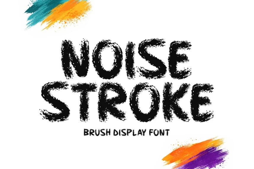 Noise Stroke Font – Görüntü creative asset