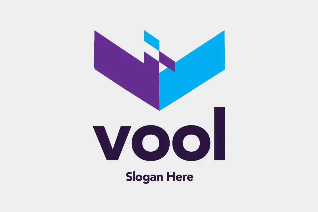 V Technology Logo Şablonu – Logo Şablonları creative asset