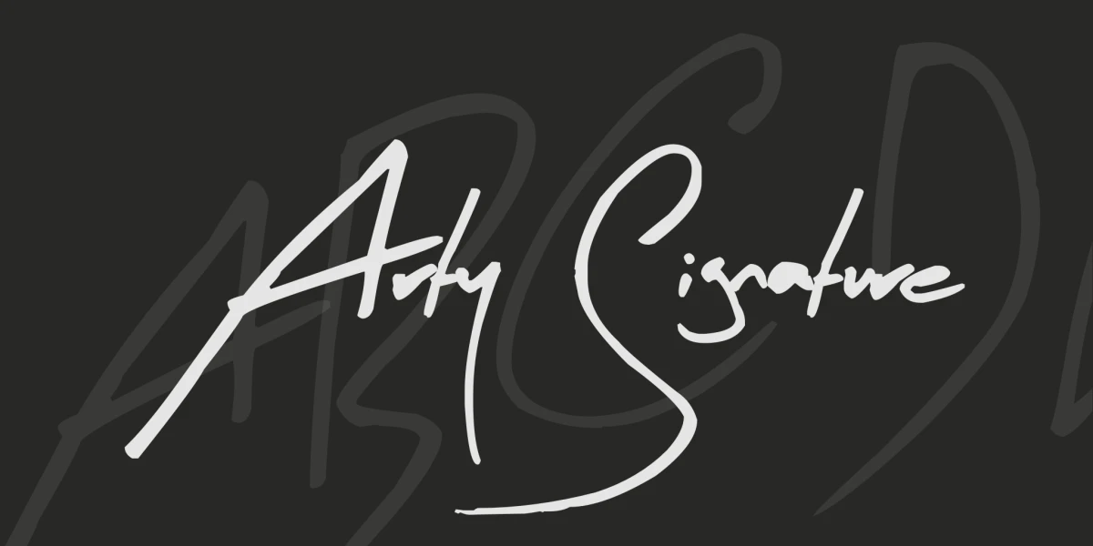 Arty Signature Font – Yazı Tipleri creative asset
