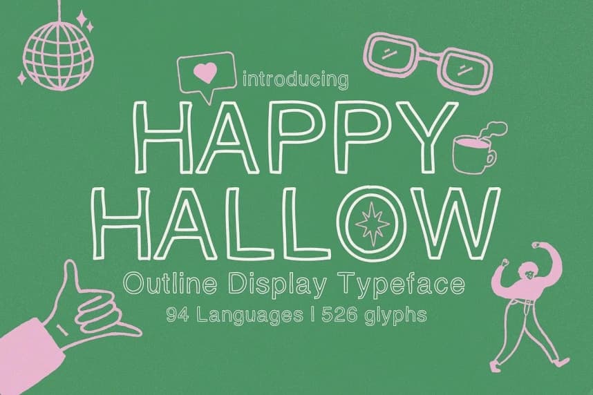 Happy Hollow Font – Display creative asset