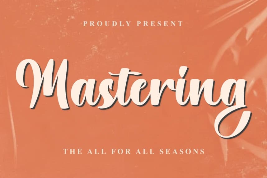 Mastering Script Font