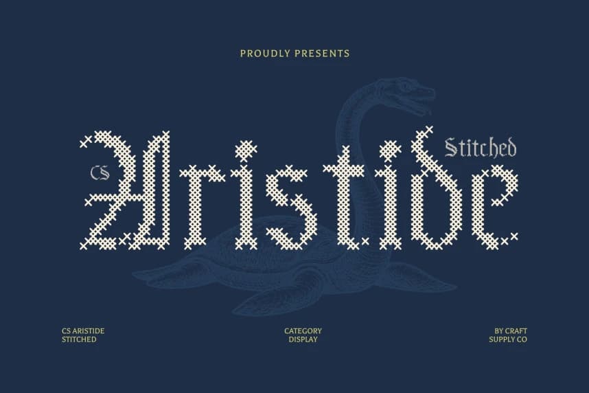 CS Aristide Stitched Yazı Tipi – Görüntü creative asset