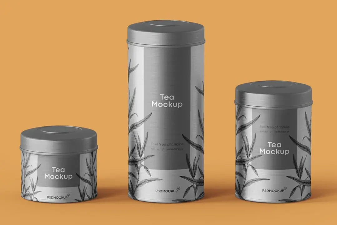 Tea Metal Box Mockup Free PSD – Mockups creative asset