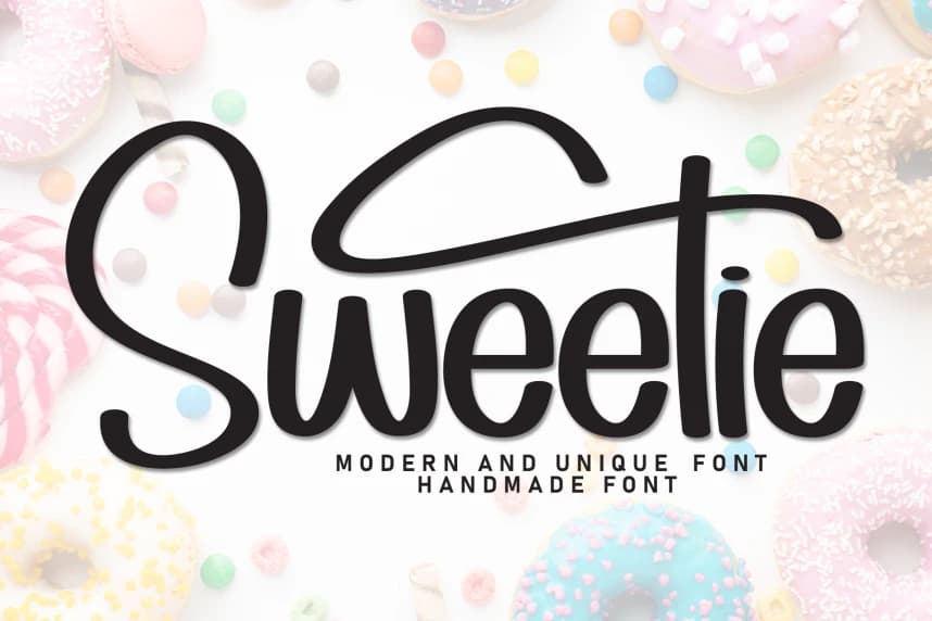 Sweetie – Modern ve Benzersiz Yazı Tipi – Görüntü creative asset