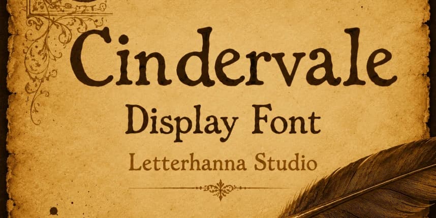 Cindervale Yazı Tipi – Görüntü creative asset