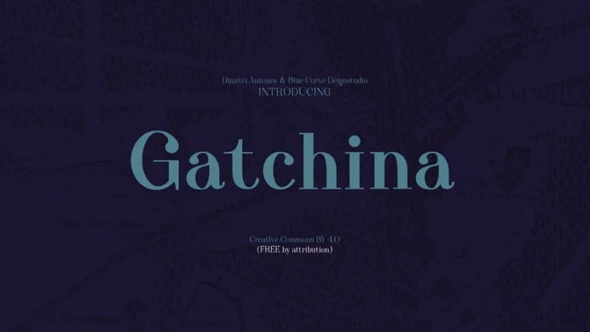 Gatchina Font – Serif Yazı Tipi creative asset