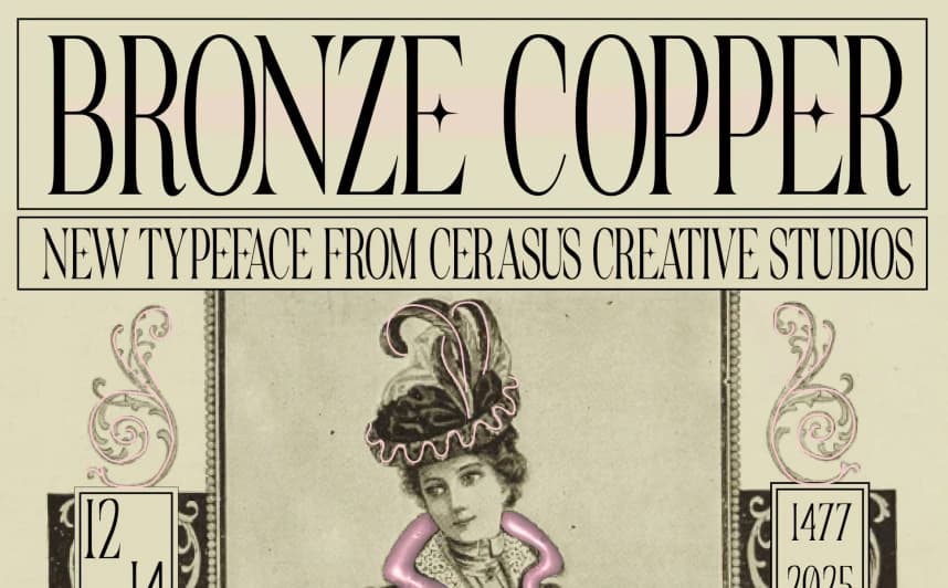 Bronze Copper Font – Serif creative asset