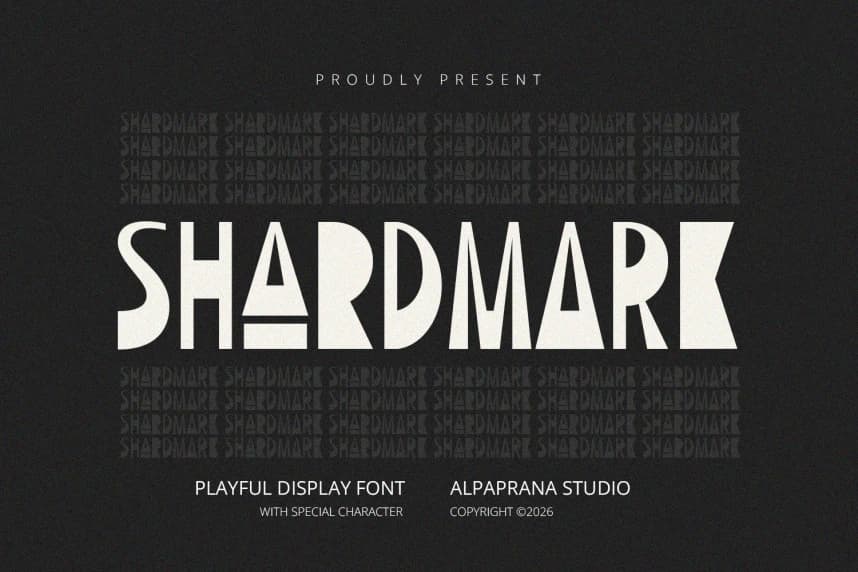 Shardmark – Display Font – Display creative asset