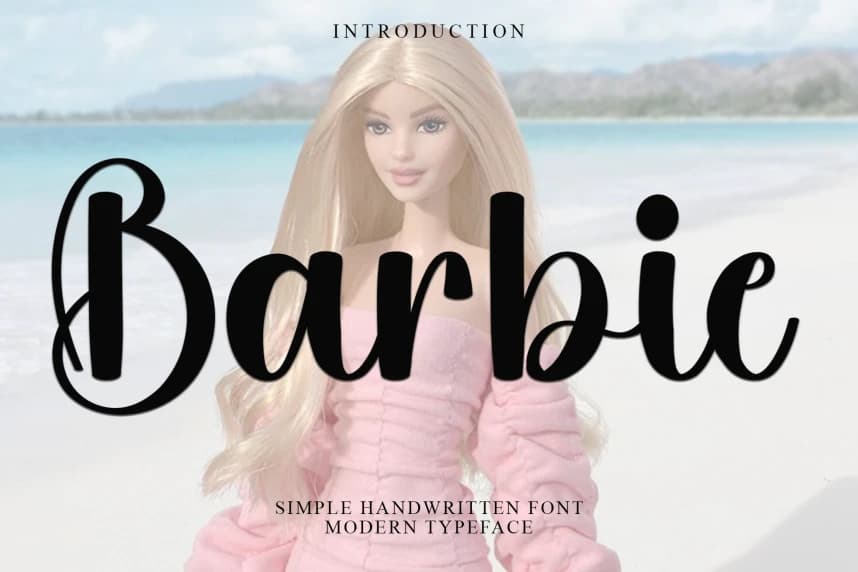 Barbie – Elegant Handwritten Font – Handwritten creative asset