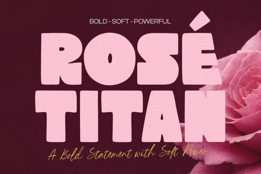 Rose Titan Yazı Tipi – Görüntü creative asset