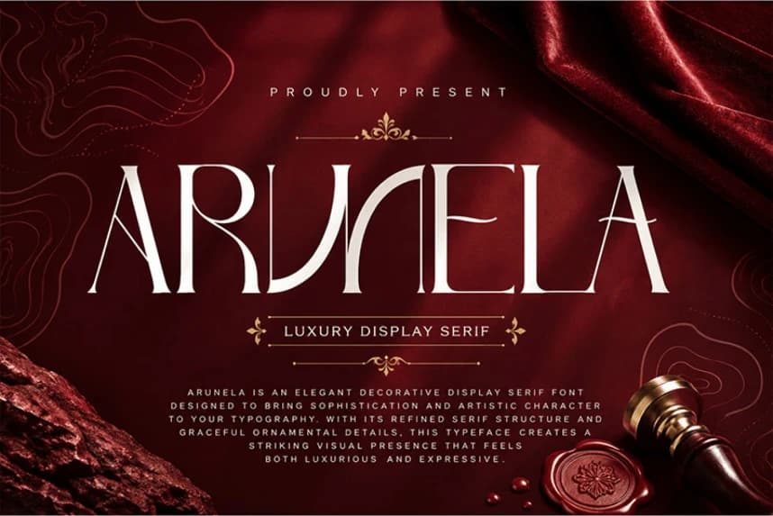 Arunela Font – Serif creative asset