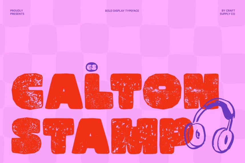 CS Calton Stamp Font – Görüntü creative asset