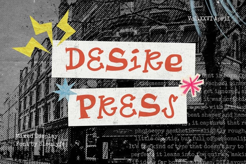 Desire Press Font