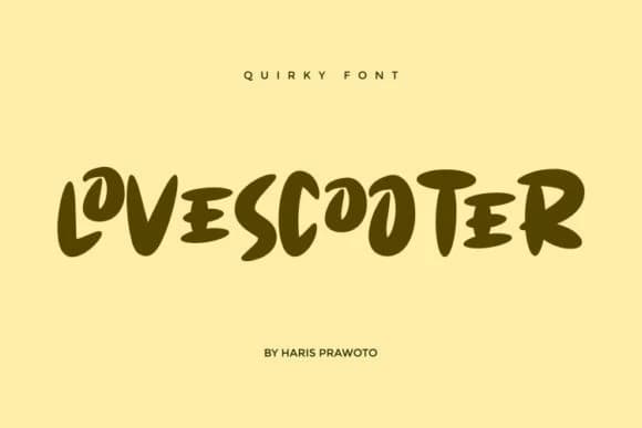 Lovescooter Display Font
