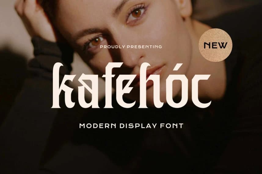 Kafehoc Font – Display creative asset