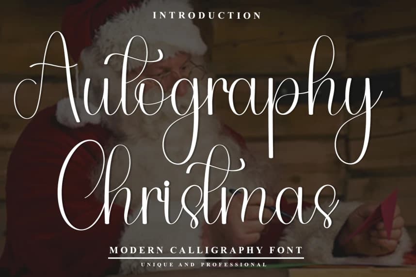 Autography Christmas Script Font