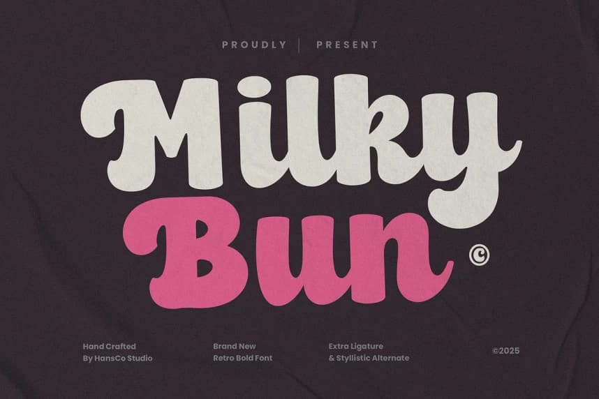 Milky Bun Font – Script creative asset