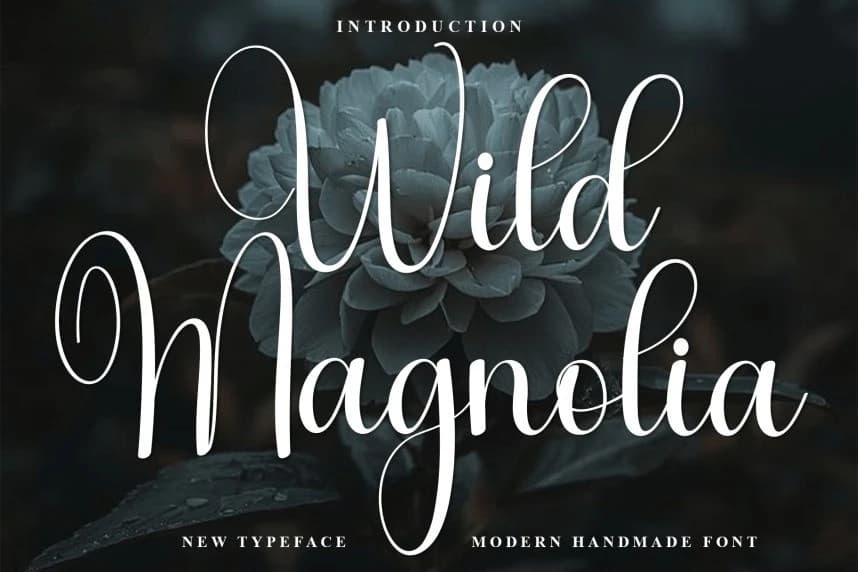Wild Magnolia – Natural Script Handwritten Font – Handwritten creative asset