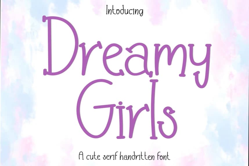 Dreamy Girls Script Font
