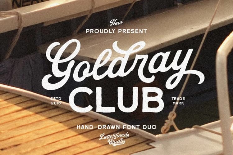 Goldray Club Font Duo
