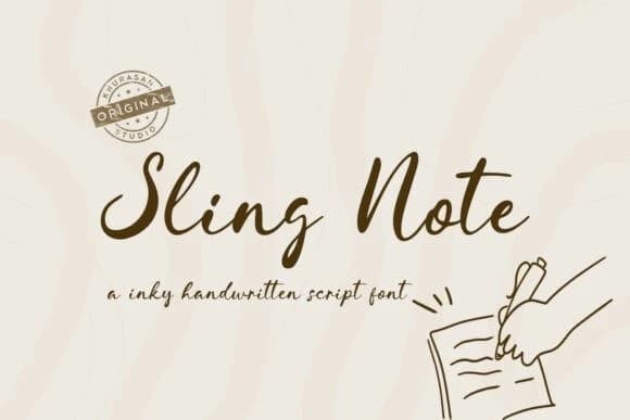 Sling Note Font