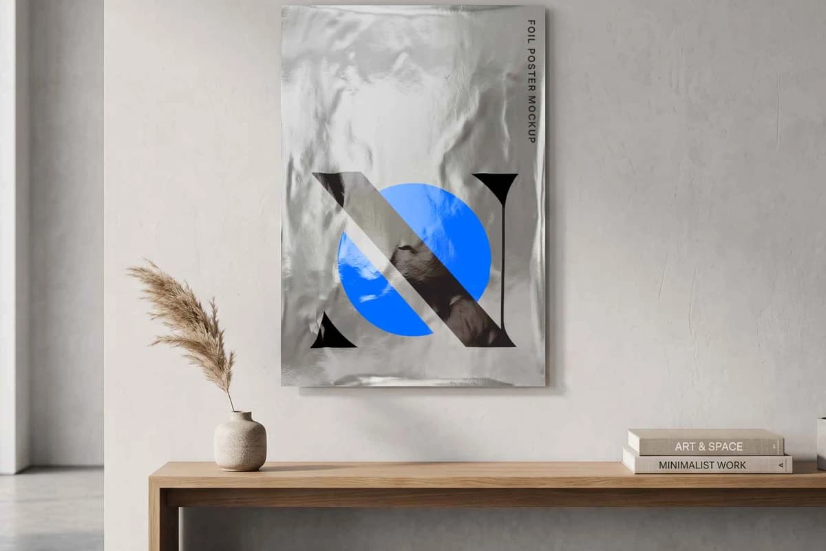 Foil Poster Mockup