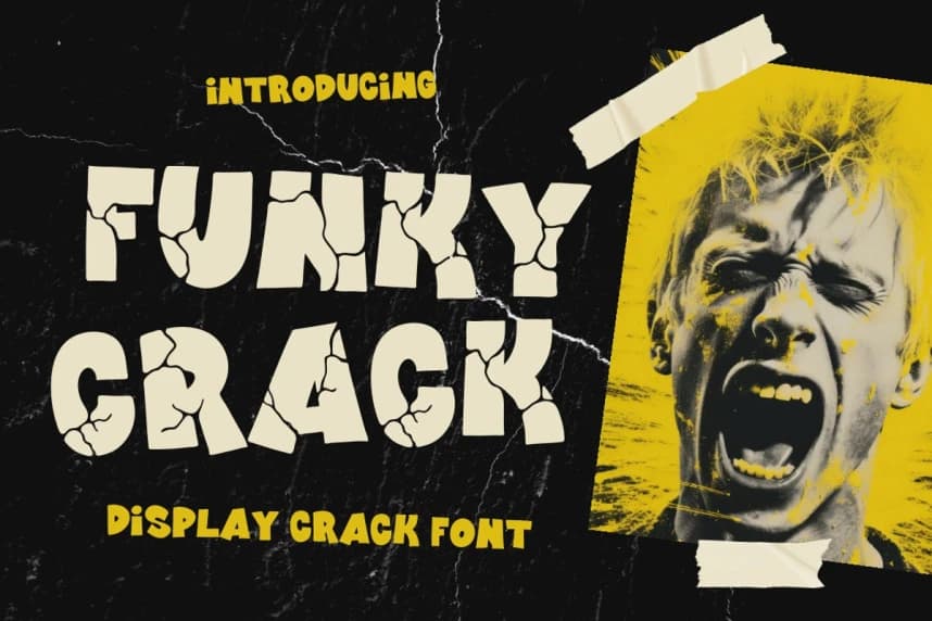 Funky Crack Font