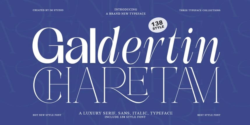 Galdertin Charetam Font
