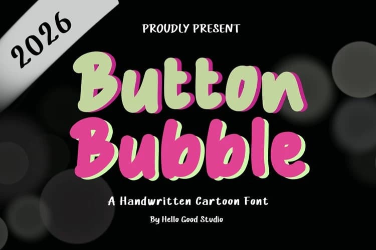Button Bubble Font
