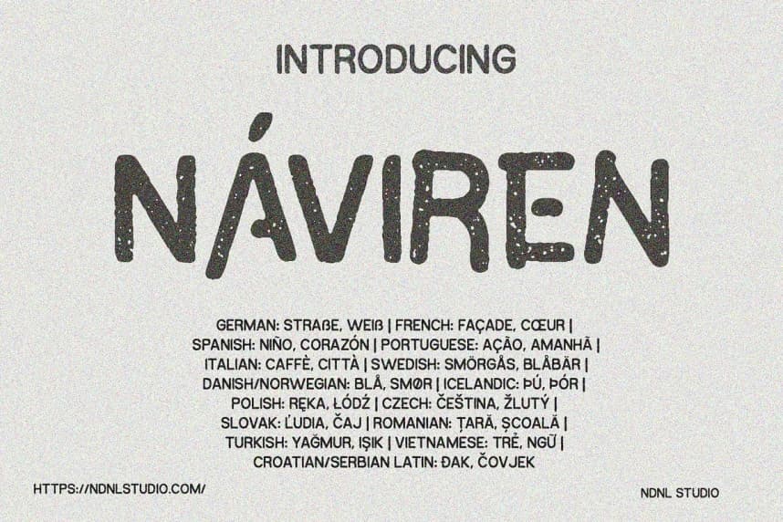 Naviren Display Font