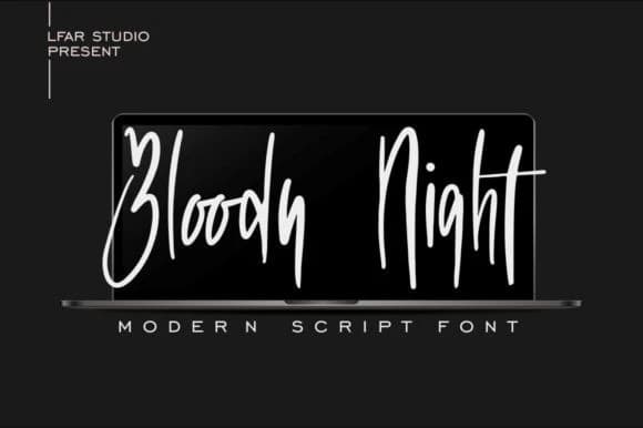 Bloody Night Font