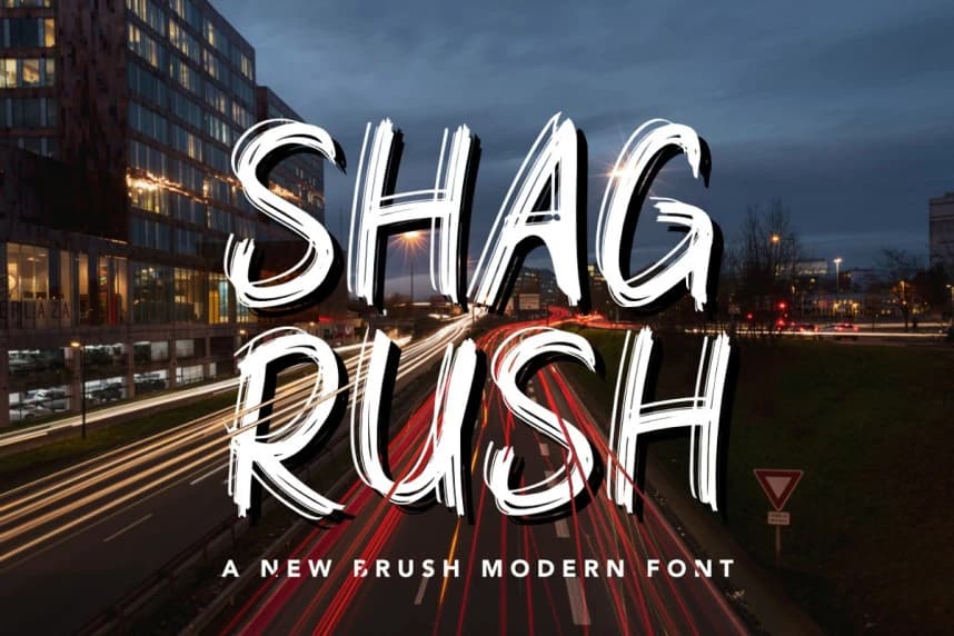 Shagrush Brush Font