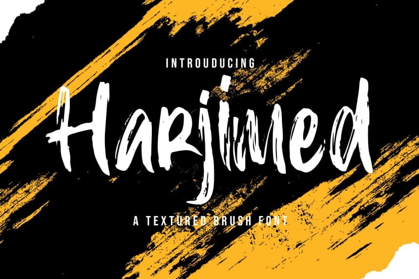 Harjimed Brush Font