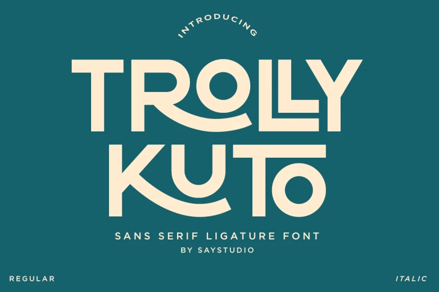 Trolly Kuto Font – Sans Serif creative asset