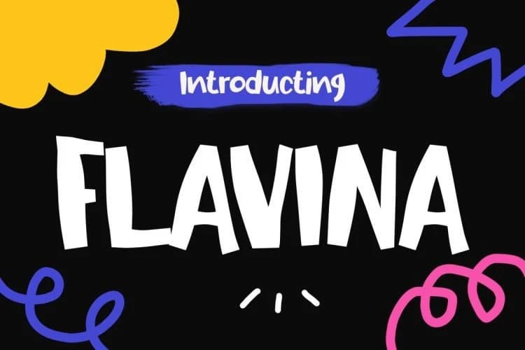 Flavina Playful Font
