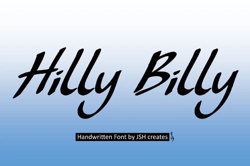 Hilly Billy Font – El Yazısı creative asset