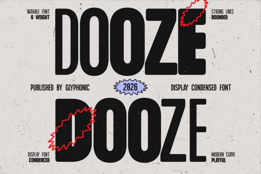 GC Dooze – Display Condensed Sans Font