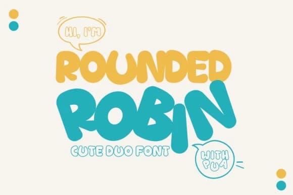 Rounded Robin Font