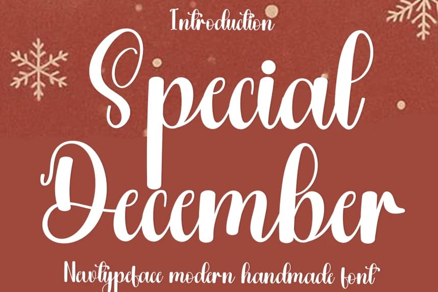Special December Script Font
