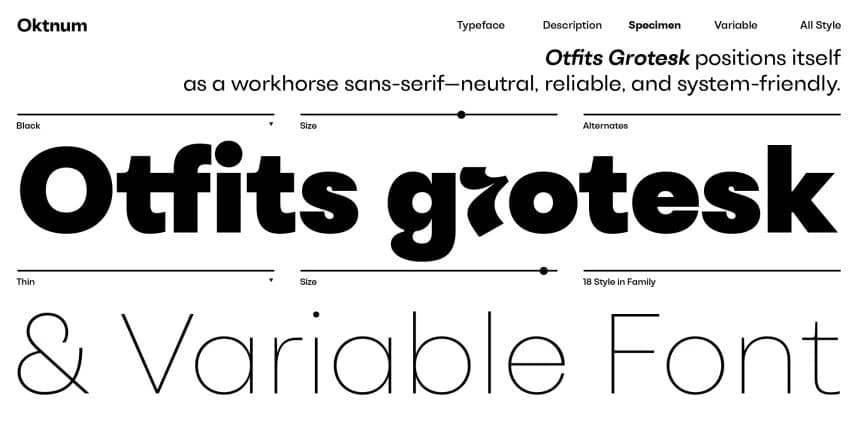 Otfits Grotesk Font