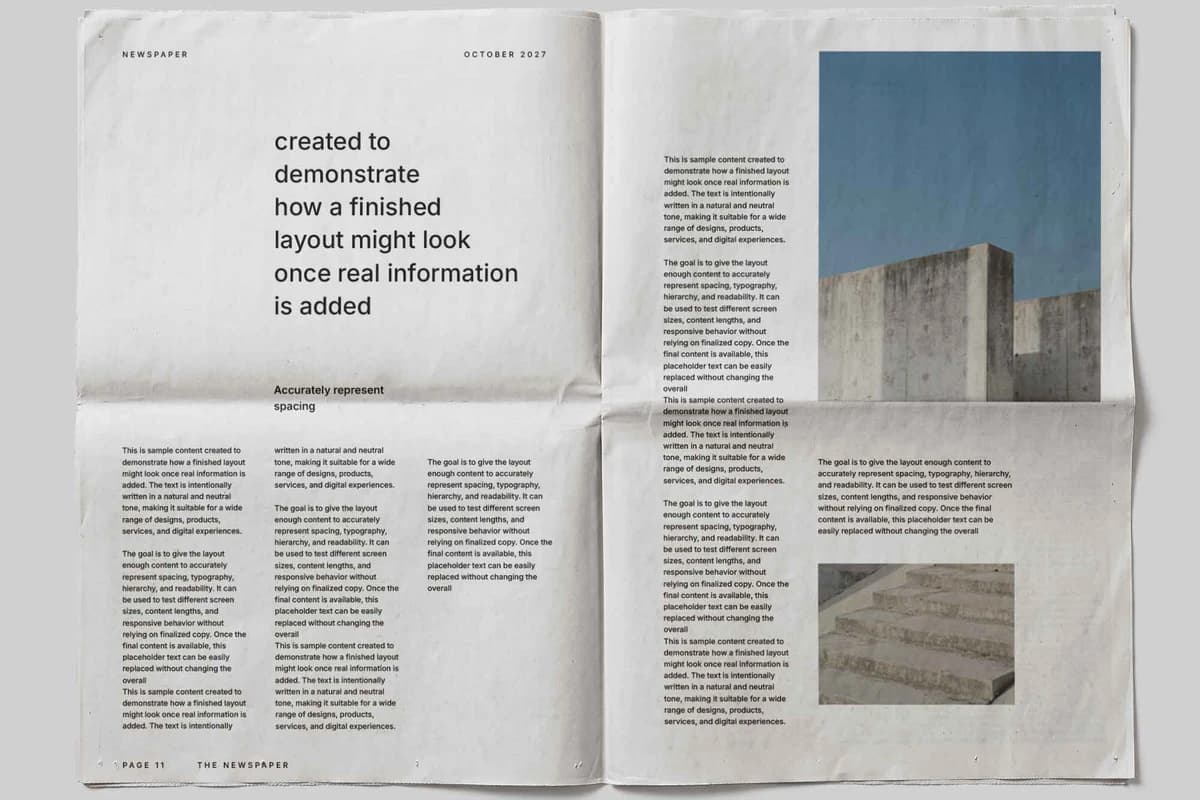 Classic Newspaper Mockup