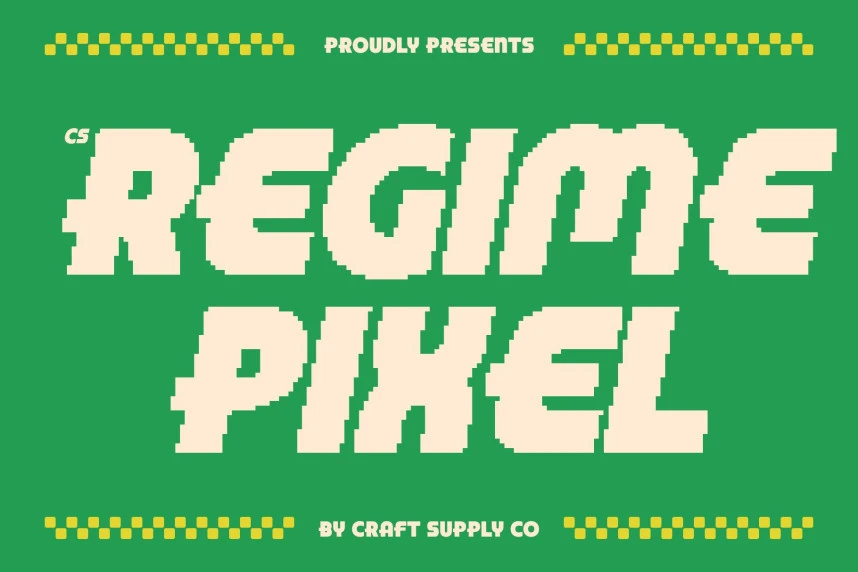 CS Regime Pixel Font
