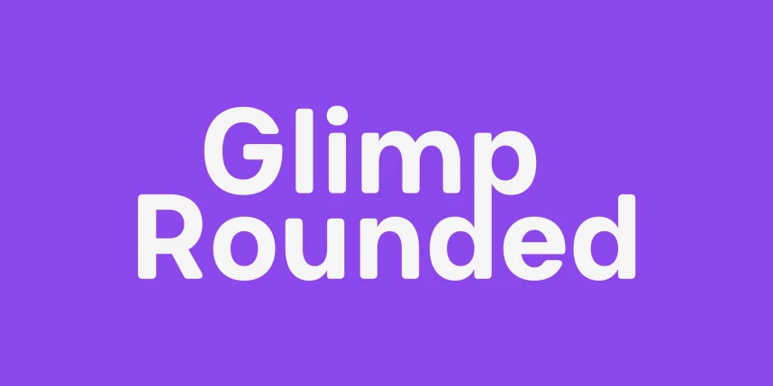 Glimp Rounded Font
