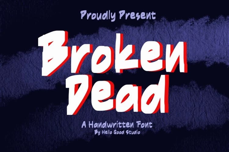 Broken Dead Font